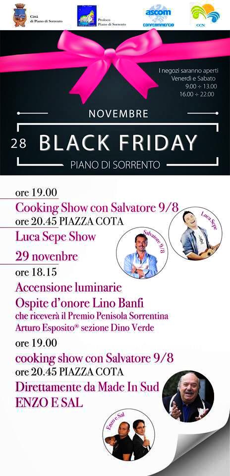 Black Friday Piano di Sorrento