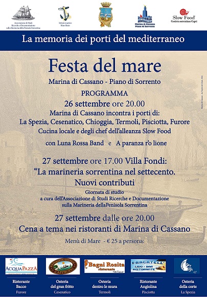 La Festa del Mare nel borgo di Marina di Cassano: 26 e 27 settembre 2013
